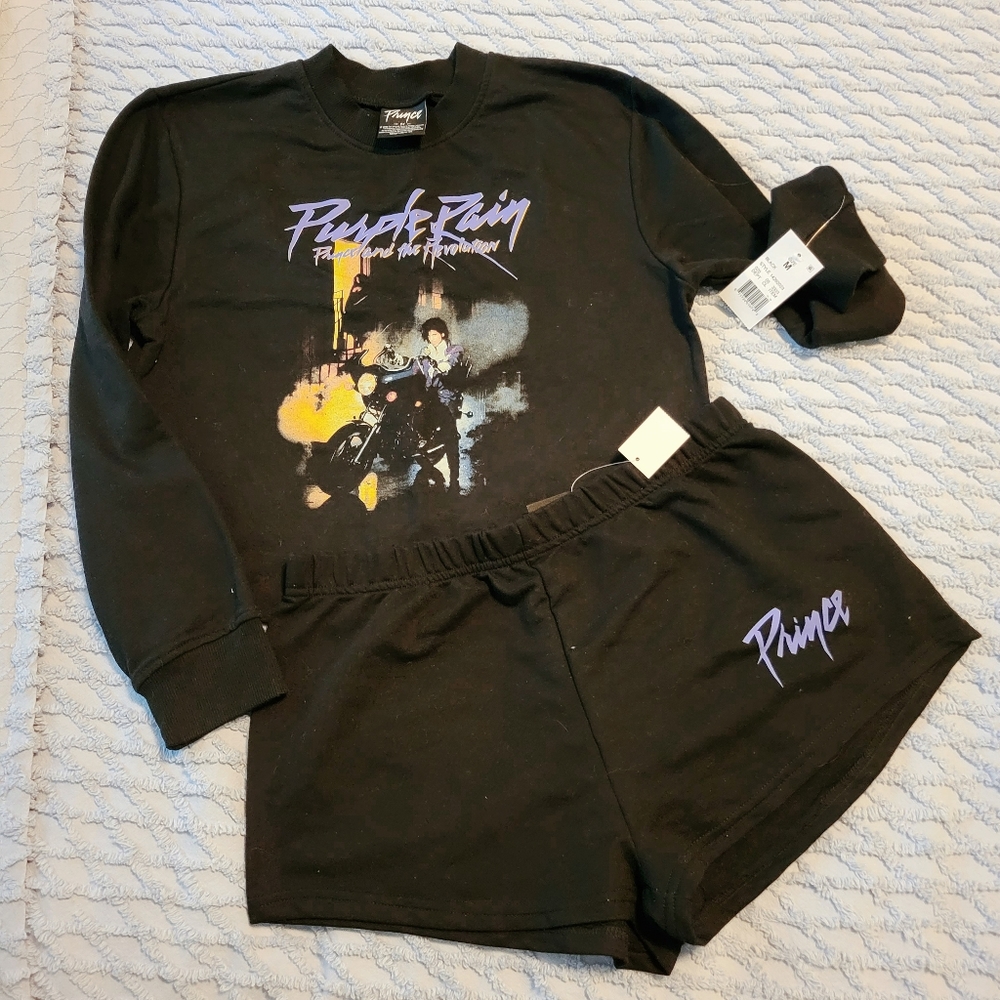 Prince Purple Rain pajama/lounge set NWT